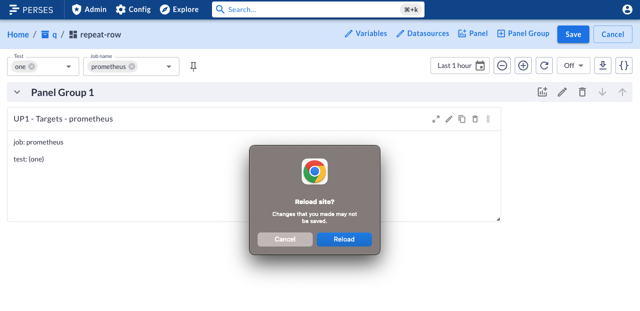 Discard Browser Prompt