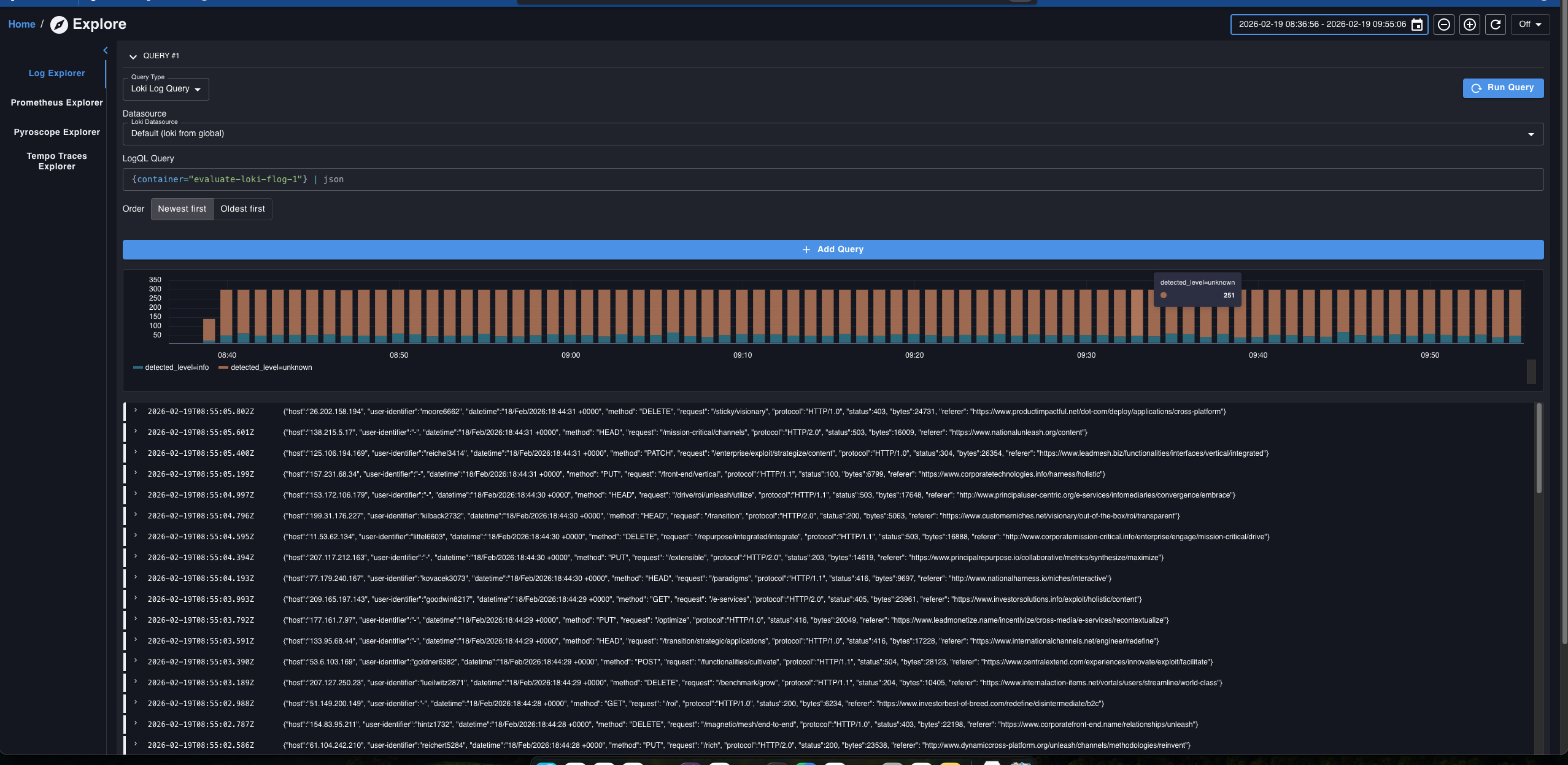 Log Explorer