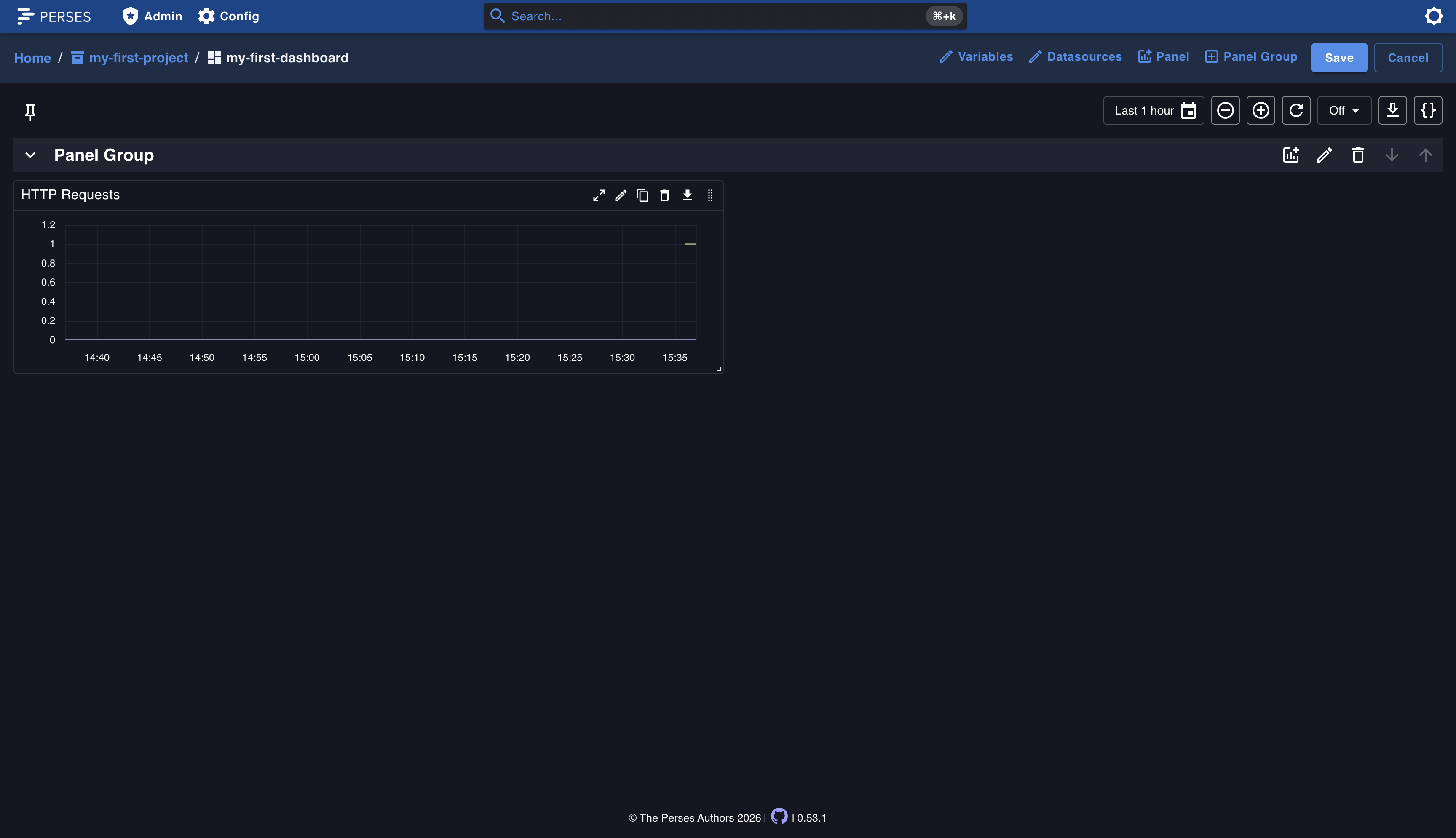 first dashboard